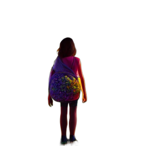 dress, jacket, umbrella, creature transparent PNG cut-out
