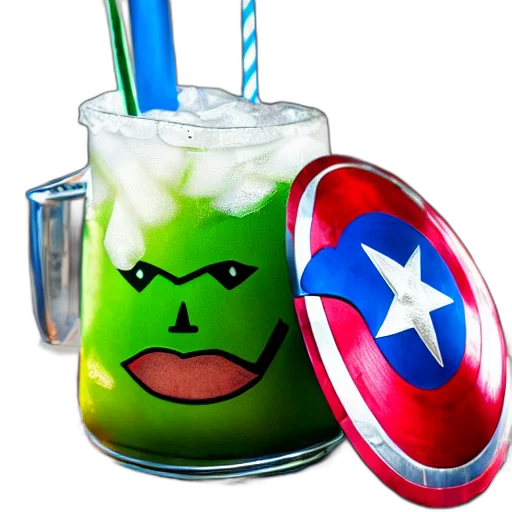comic book art, 3d render, concept art, closeup transparent PNG cut-out