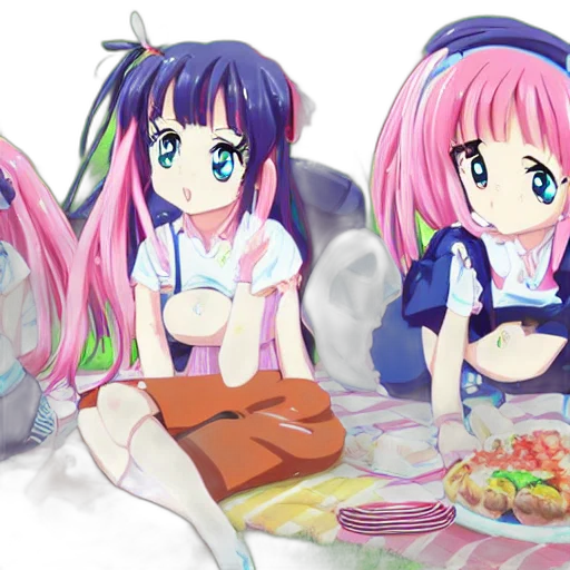 food, anime, concept art, 3d render, vaporwave, neon lights, pastel, neon transparent PNG cut-out
