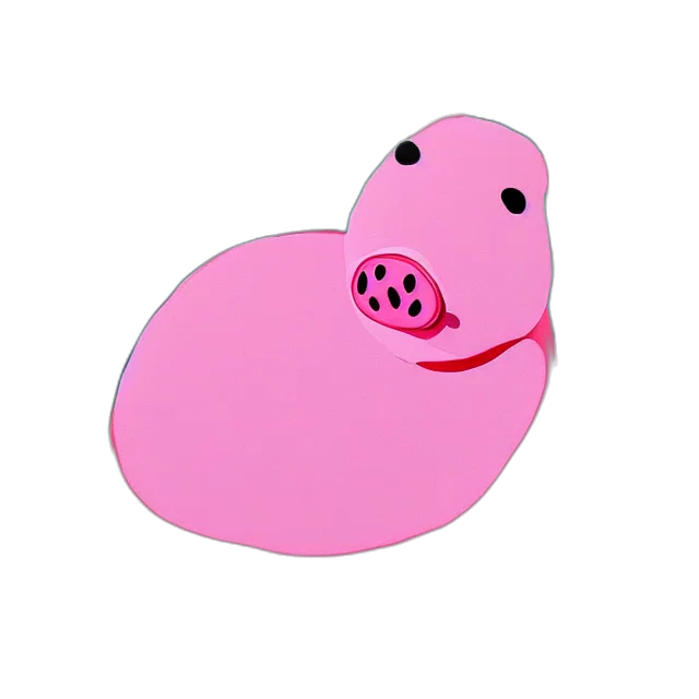 animal, 3d render, photorealistic, beautiful, painting, lovely, toy, pink transparent PNG cut-out