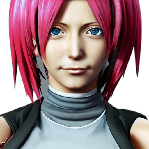 face, robot, staff, 3d render, photorealistic, concept art, anime, sakura transparent PNG cut-out