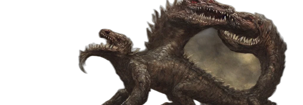 dragon, creature, animal, 3d render transparent PNG cut-out