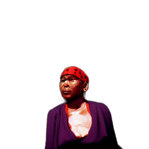 jacket, hat, face, staff transparent PNG cut-out