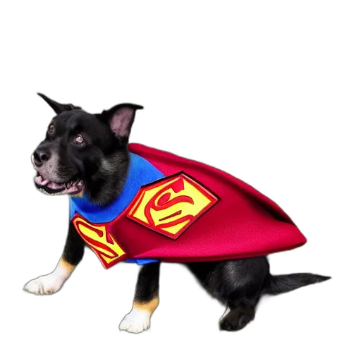 animal, superman, dog transparent PNG cut-out