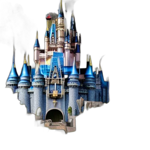 building, crown, 3d render, concept art transparent PNG cut-out