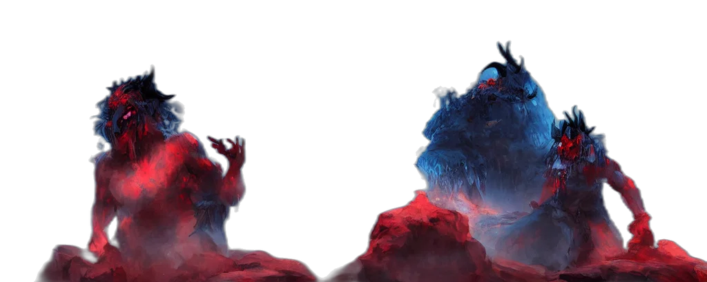 creature, dragon, mask, hair transparent PNG cut-out
