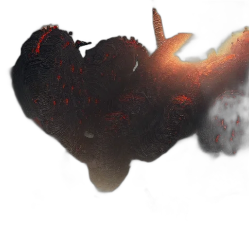 dragon, creature, mask, weapon, concept art, fantasy art, 3d render, photorealistic transparent PNG cut-out