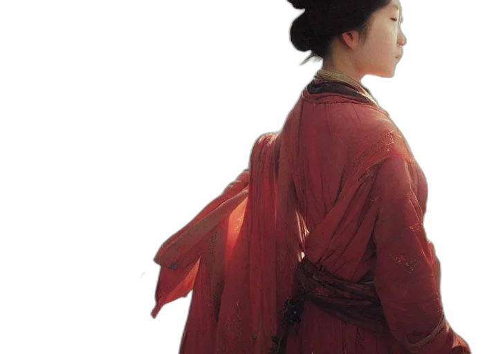 dress, staff, hat, jewelry transparent PNG cut-out