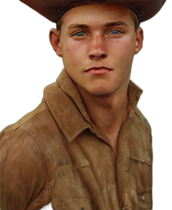 hat, face, jacket, staff, photorealistic, oil painting, concept art, fantasy art transparent PNG cut-out