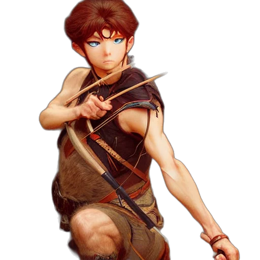 sword, weapon, staff, fantasy art, pixel art, concept art, watercolor, earth tones transparent PNG cut-out