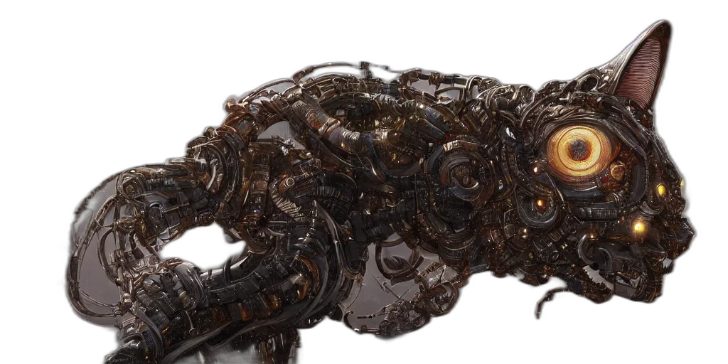 jewelry, weapon, crown, robot, 3d render, concept art, hiper, intricate transparent PNG cut-out