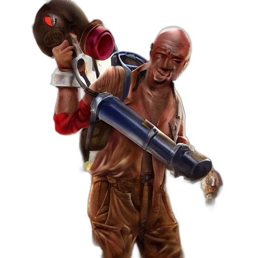 staff, weapon, robot, concept art transparent PNG cut-out