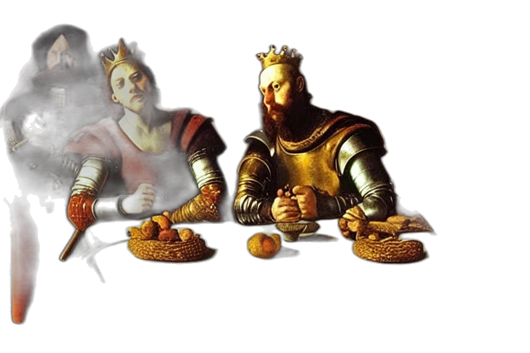 crown, food, concept art, fantasy art, 3d render, photorealistic, fire, golden transparent PNG cut-out
