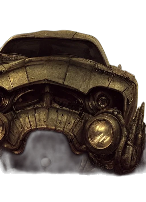car, mask, face, robot, concept art, fantasy art, photorealistic, watercolor transparent PNG cut-out
