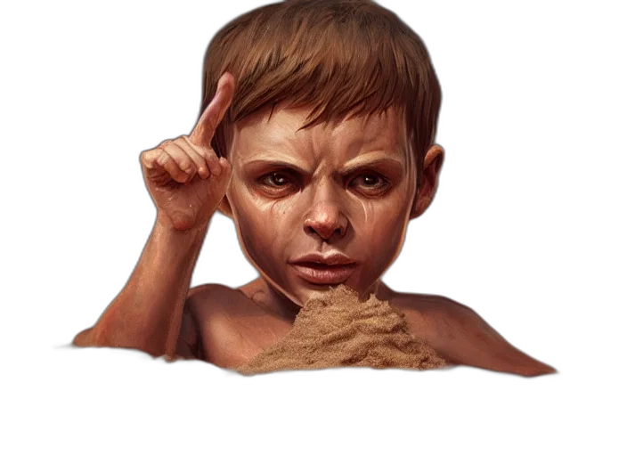 face, mask, creature, weapon, photorealistic, concept art, oil painting, 3d render transparent PNG cut-out