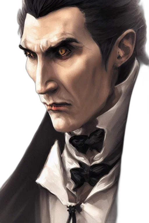 face, staff, concept art, photorealistic, comic book art, fantasy art, portrait, count transparent PNG cut-out