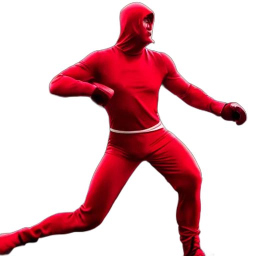 mask, jacket, creature, 3d render transparent PNG cut-out