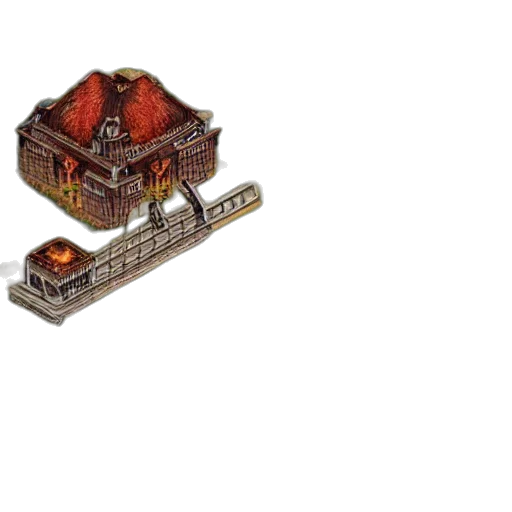 building, furniture, concept art, pixel art transparent PNG cut-out