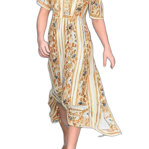 dress, photorealistic, 3d render, concept art transparent PNG cut-out