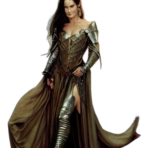 dress, sword, fantasy art, concept art transparent PNG cut-out