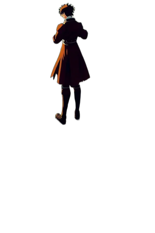 staff, dress, jacket, weapon transparent PNG cut-out