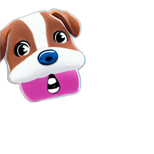 animal, staff, 3d render, cartoon transparent PNG cut-out