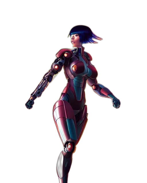 robot, weapon, dress, concept art transparent PNG cut-out
