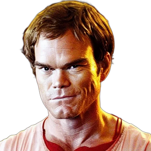 face, photorealistic, dexter, morgan transparent PNG cut-out