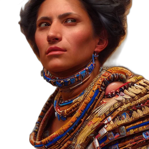 face, jewelry, crown, staff transparent PNG cut-out