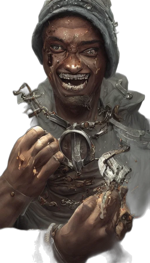 face, weapon, staff, sword transparent PNG cut-out