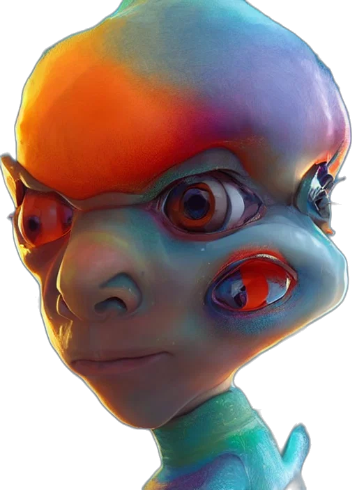 face, robot, mask, creature, concept art, 3d render, photorealistic, fantasy art transparent PNG cut-out