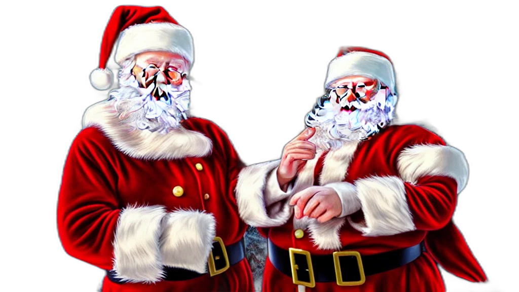 photorealistic, santa, claus, forest transparent PNG cut-out