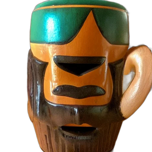 mask, face, robot, 3d render, photorealistic, trader, vic, tiki transparent PNG cut-out