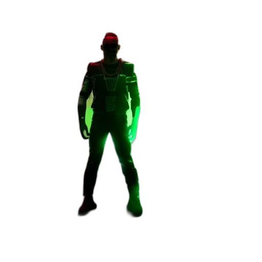 robot, jacket, mask, creature transparent PNG cut-out