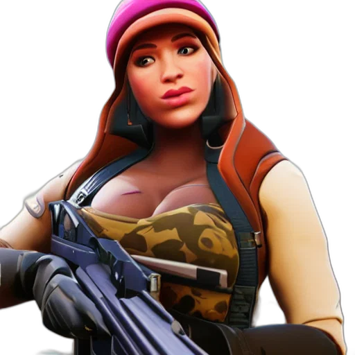 weapon, face, jacket, hat transparent PNG cut-out