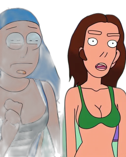 cartoon, concept art, anime, comic book art, underwater, fire, megan, fox transparent PNG cut-out