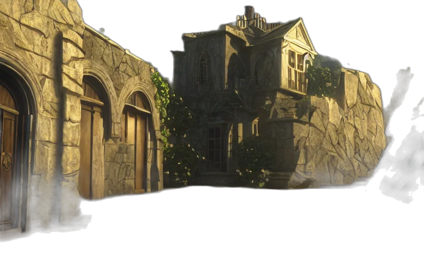 building, concept art, 3d render, photorealistic transparent PNG cut-out