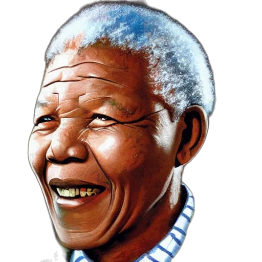 face, photorealistic, portrait, painting, nelson, mandela, thomas, kinkade transparent PNG cut-out