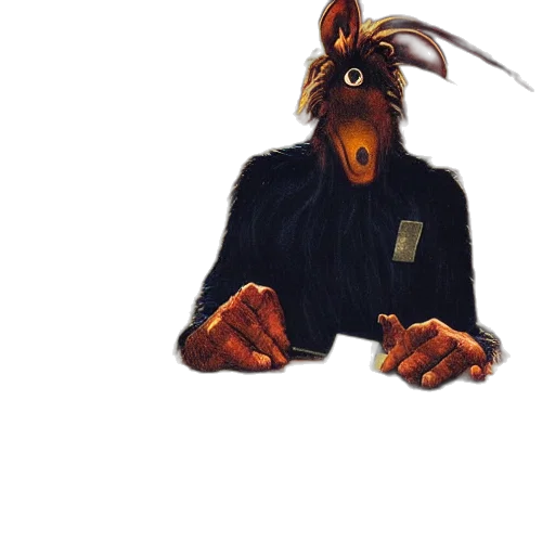 animal, jacket, staff, mask transparent PNG cut-out