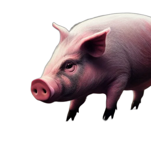 animal, food, creature, photorealistic, 3d render, concept art, watercolor, hungry transparent PNG cut-out