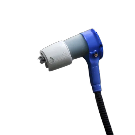 staff, weapon, robot, umbrella, 3d render, vaporwave, blue, spray transparent PNG cut-out