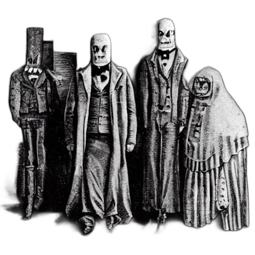 mask, jacket, staff, dress, concept art, comic book art, fog, outer space transparent PNG cut-out