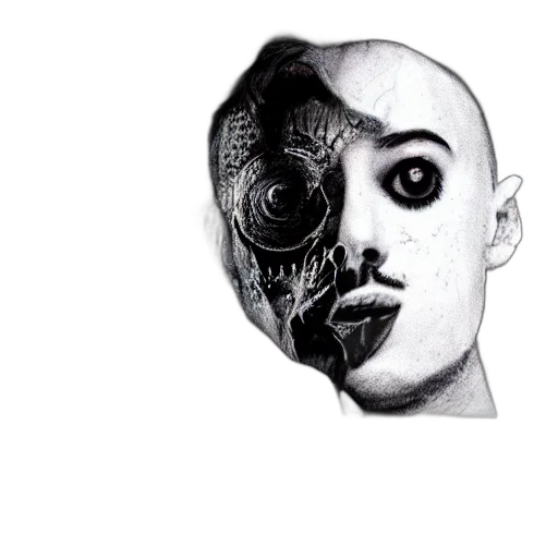 mask, face, robot, creature, photorealistic, concept art, comic book art, pencil sketch transparent PNG cut-out