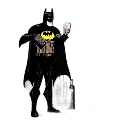 comic book art, concept art, batman, pouring transparent PNG cut-out