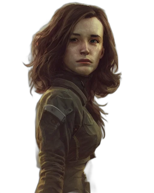 jacket, face, weapon, staff, concept art, photorealistic, comic book art, fantasy art transparent PNG cut-out