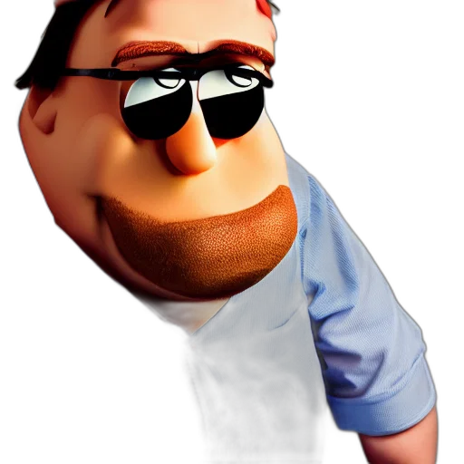 staff, face, animal, mask, 3d render, cartoon, photorealistic, concept art transparent PNG cut-out