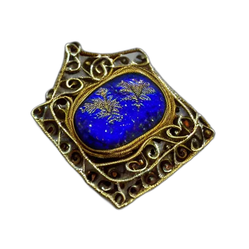 jewelry, crown, staff, fantasy art, 3d render, lapis, lazuli, silver transparent PNG cut-out