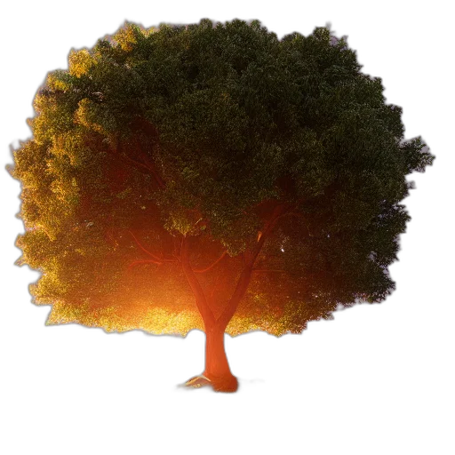 tree, crown, hair, hat, 3d render, photorealistic, concept art, pixel art transparent PNG cut-out