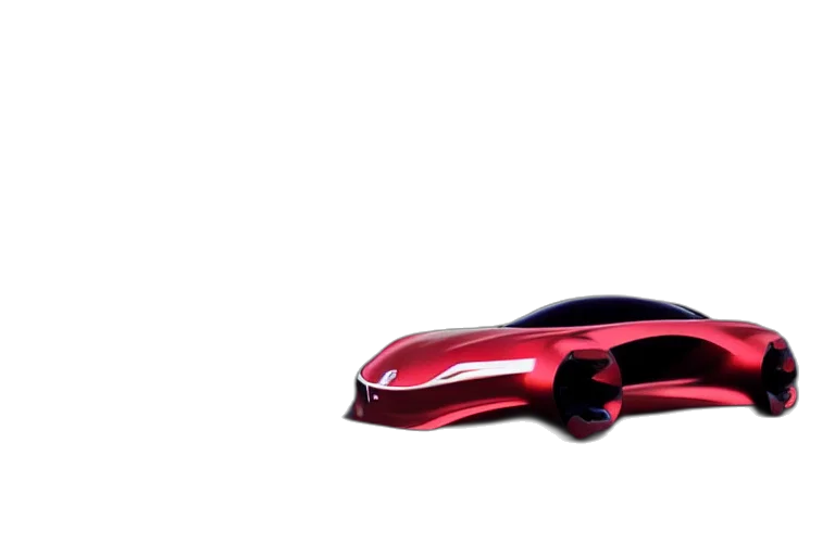 car, weapon, robot, 3d render, concept art, photorealistic, red, sports transparent PNG cut-out