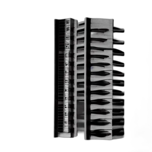 furniture, building, 3d render, monochrome transparent PNG cut-out